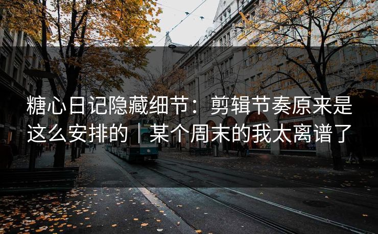 糖心日记隐藏细节：剪辑节奏原来是这么安排的｜某个周末的我太离谱了