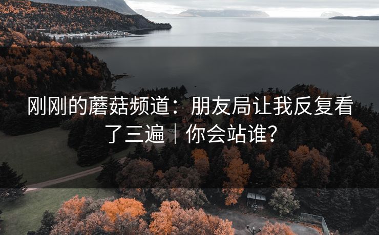 刚刚的蘑菇频道：朋友局让我反复看了三遍｜你会站谁？